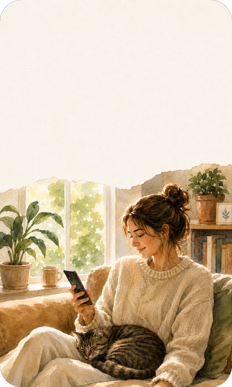 Chat with Folyah to log symptoms and daily care